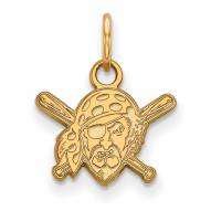 Pittsburgh Pirates Sterling Silver Gold Plated Extra Small Pendant