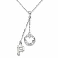 Pittsburgh Pirates Sterling Silver Heart Necklace