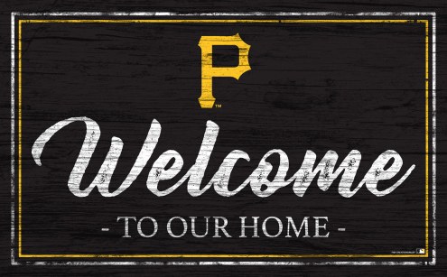 Pittsburgh Pirates Team Color Welcome Sign