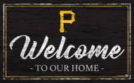 Pittsburgh Pirates Team Color Welcome Sign