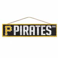 Pittsburgh Pirates Wood Avenue Sign