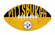 Pittsburgh Steelers 12" Football Cutout Sign