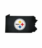 Pittsburgh Steelers 12" Team Color Logo State Sign