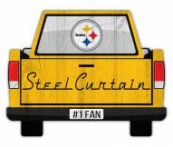 Pittsburgh Steelers 12" Truck Back Cutout Sign