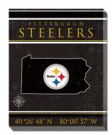 Pittsburgh Steelers 16" x 20" Coordinates Canvas Print