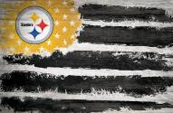 Pittsburgh Steelers 17" x 26" Flag Sign