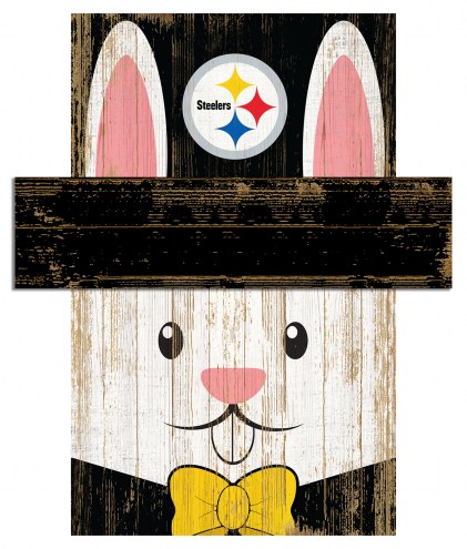 Pittsburgh Steelers 19&quot; x 16&quot; Easter Bunny Head