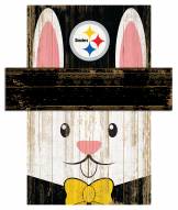 Pittsburgh Steelers 19" x 16" Easter Bunny Head