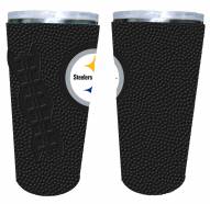 Pittsburgh Steelers 20 oz. Stainless Steel Tumbler with Silicone Wrap