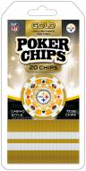 Pittsburgh Steelers 20 Piece Poker Chips Set
