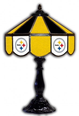 Pittsburgh Steelers 21&quot; Glass Table Lamp