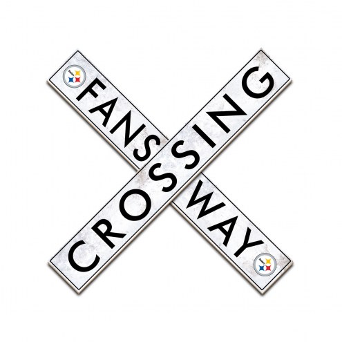 Pittsburgh Steelers 24&quot; Fans Way Crossing Wall Art