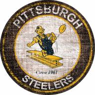 Pittsburgh Steelers 24" Heritage Logo Round Sign