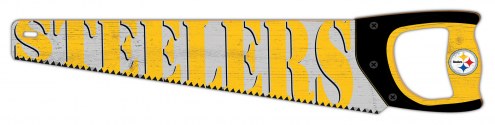 Pittsburgh Steelers 24&quot; Wood Handsaw Sign