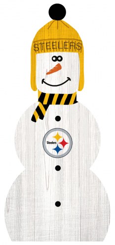 Pittsburgh Steelers 31&quot; Snowman Leaner
