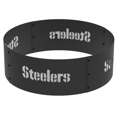 Pittsburgh Steelers 36&quot; Round Steel Fire Ring