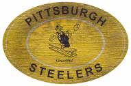 Pittsburgh Steelers 46" Heritage Logo Oval Sign