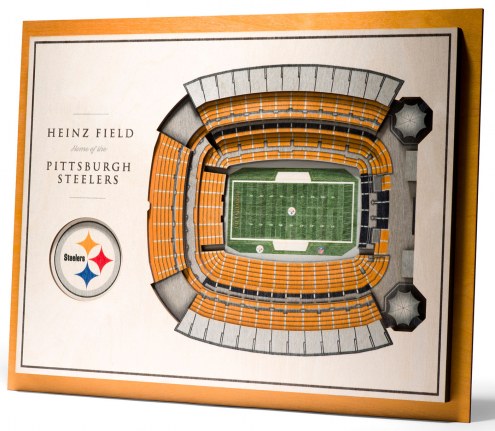 Pittsburgh Steelers 5-Layer StadiumViews 3D Wall Art