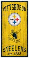 Pittsburgh Steelers 6" x 12" Heritage Sign