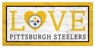 Pittsburgh Steelers 6" x 12" Love Sign