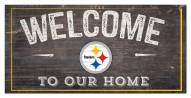 Pittsburgh Steelers 6" x 12" Welcome Sign