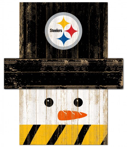 Pittsburgh Steelers 6&quot; x 5&quot; Snowman Head