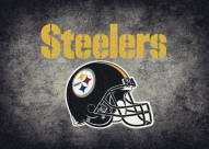 Pittsburgh Steelers 6' x 8' NFL Distressed Area Rug