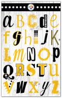 Pittsburgh Steelers Alphabet 11" x 19" Sign