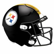 Pittsburgh Steelers Authentic Helmet Cutout Sign