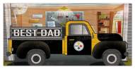 Pittsburgh Steelers Best Dad Truck 6" x 12" Sign
