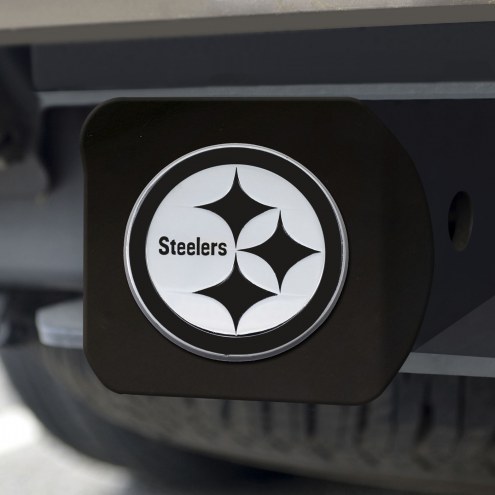 Pittsburgh Steelers Black Matte Hitch Cover