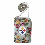 Pittsburgh Steelers Canvas Floral Smart Purse