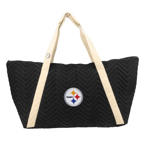 Pittsburgh Steelers Chevron Stitch Weekender Bag