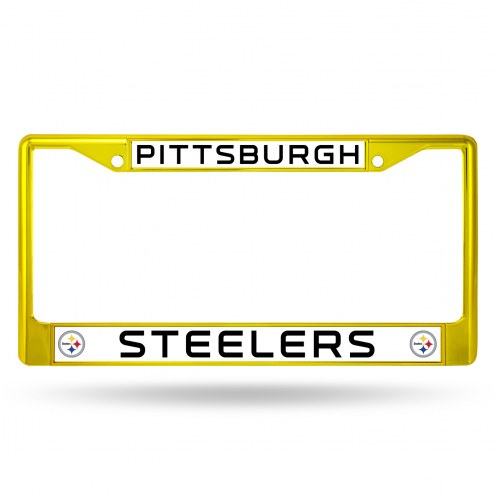 Pittsburgh Steelers Color Metal License Plate Frame