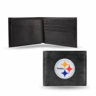 Pittsburgh Steelers Embroidered Leather Billfold Wallet