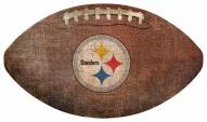 Pittsburgh Steelers Football Shaped Sign
