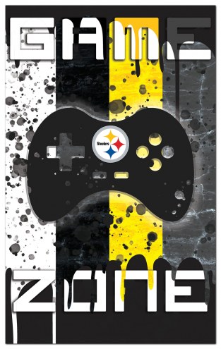 Pittsburgh Steelers Game Zone 11&quot; x 19&quot; Sign