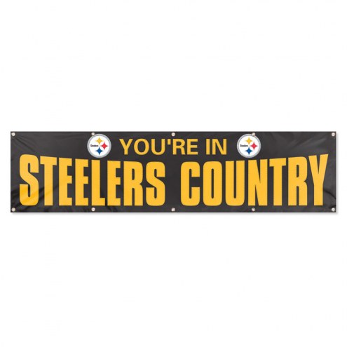Pittsburgh Steelers Giant 8' x 2' Banner