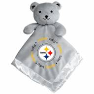 Pittsburgh Steelers Gray Infant Bear Security Blanket