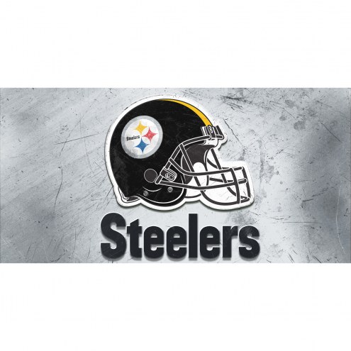 Pittsburg Steelers Glass Wall Art Helmet