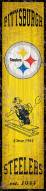 Pittsburgh Steelers Heritage Banner Vertical Sign