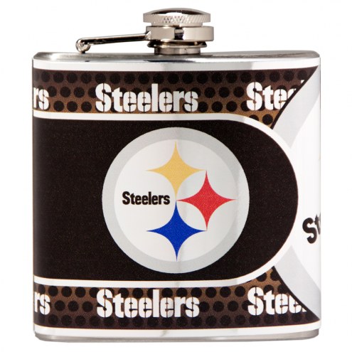 Pittsburgh Steelers Hi-Def Stainless Steel Flask