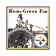Pittsburgh Steelers Home Grown 10" x 10" Sign