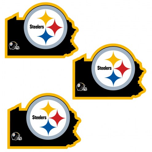 Pittsburgh Steelers Home State Decal - 3 Pack