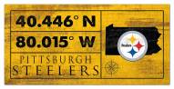 Pittsburgh Steelers Horizontal Coordinate 6" x 12" Sign