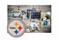 Pittsburgh Steelers I Love My Family Clip Frame
