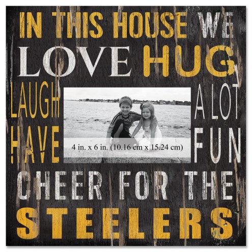 Pittsburgh Steelers In This House 10&quot; x 10&quot; Picture Frame