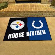 Pittsburgh Steelers/Indianapolis Colts House Divided Mat