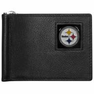 Pittsburgh Steelers Leather Bill Clip Wallet