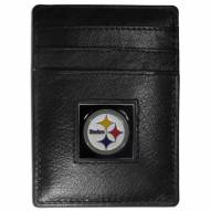 Pittsburgh Steelers Leather Money Clip/Cardholder